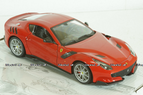 Ferrari F12 TDF 2016, Red, BU26021R, Burago 1:24