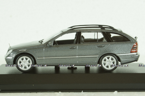 Mercedes C220 T-Model (S203), 2001, Mercedes C-Class, grey metallic, 940030110, Maxichamps 1:43
