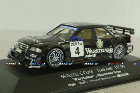 Mercedes С180 'Warsteiner' #4 ITC 1996, Alexander Grau, black, XT025, Onyx 1:43 