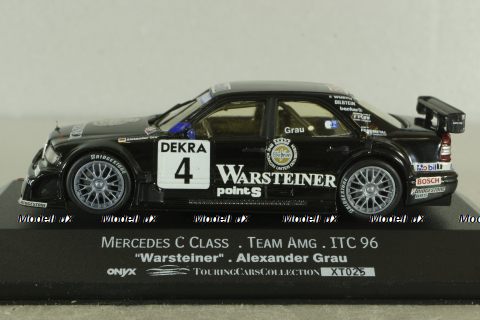 Mercedes С180 'Warsteiner' #4 ITC 1996, Alexander Grau, black, XT025, Onyx 1:43 