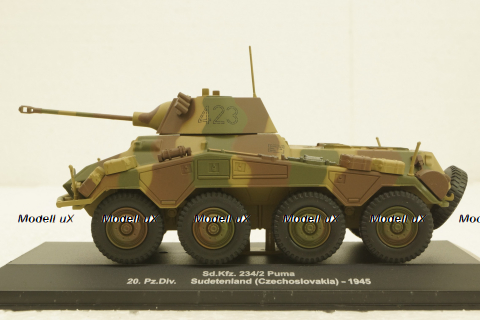 Sd.Kfz 234/2 Puma, 20.Pz.Div. Sudetenland   (Chechoslovakia), 1945, Altaya 1:43