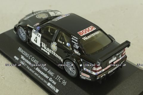 Mercedes С180 'Warsteiner' #4 ITC 1996, Alexander Grau, black, XT025, Onyx 1:43 
