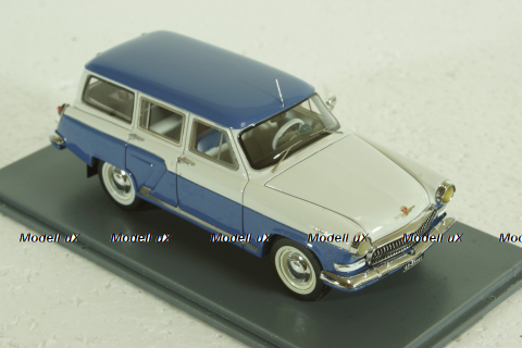 Газ-М22  Волга 1960, бело/синяя, 43805, NEO 1:43 