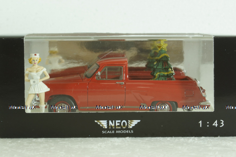 Газ-М22 Волга, Pick-up 1960, Merry Christmas, красная, 44480, NEO 1:43