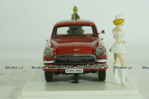 Газ-М22 Волга, Pick-up 1960, Merry Christmas, красная, 44480, NEO 1:43