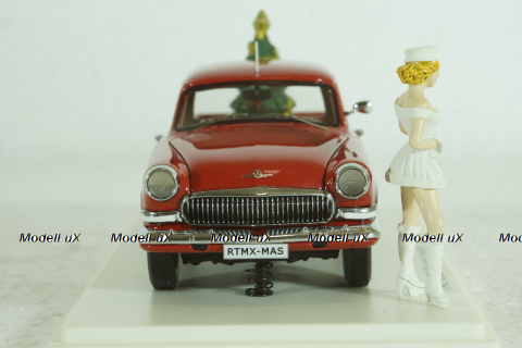Газ-М22 Волга, Pick-up 1960, Merry Christmas, красная, 44480, NEO 1:43
