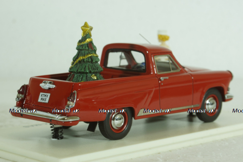 Газ-М22 Волга, Pick-up 1960, Merry Christmas, красная, 44480, NEO 1:43