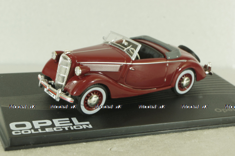 Opel Super 6 1937, red, OPC050, Opel Collection #50 1:43