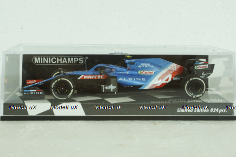 Alpine F1 Team A521, Esteban Ocon, Winner Hungarian GP 2021, 417211231, Minichamps 1:43