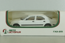 Газ-3111 Волга 2000, белый, 100046, Автоистория 1:43