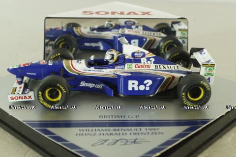 Williams Renault #4 British GP 1997, H.H.Frentzen, Onyx 1:43
