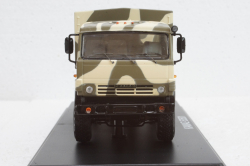 Камаз-53501 Мустанг 6х6 бортовой с тентом 2003, камуфляж, SSM1303, SSM 1:43