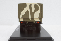 Камаз-53501 Мустанг 6х6 бортовой с тентом 2003, камуфляж, SSM1303, SSM 1:43