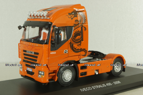 Iveco Starlis 450 2008, orange, Truck Tuning Collection #11, Hachette 1:43