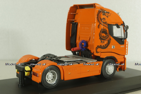Iveco Starlis 450 2008, orange, Truck Tuning Collection #11, Hachette 1:43