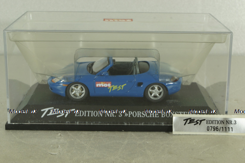 Porsche Boxster (986/1) 1996  "mot Test" blue, 903031, Schuco 1:43 Уценка!