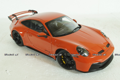 Porsche 911 GT3 2021 orange, 187300, Norev 1:18