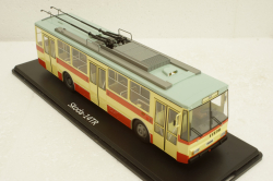 Skoda-14TR троллейбус красно-бежевый, SSM4042, SSM 1:43
