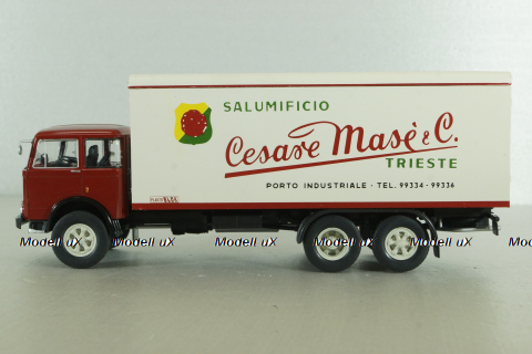 OM Titano 6x2 1961 red/white, Camion D'epoca №61, 1:43