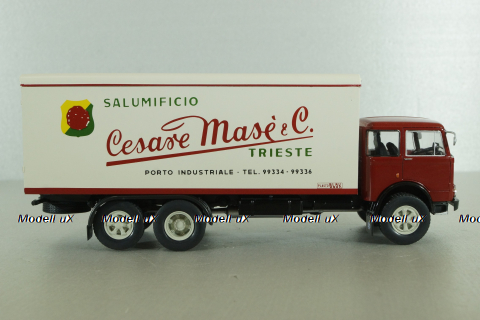 OM Titano 6x2 1961 red/white, Camion D'epoca №61, 1:43