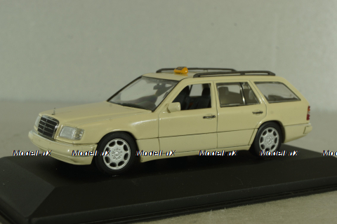 Mercedes E220 Disel (S124) Taxi 1994, beige, 430033596, Minichamps 1:43