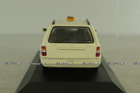 Mercedes E220 Disel (S124) Taxi 1994, beige, 430033596, Minichamps 1:43