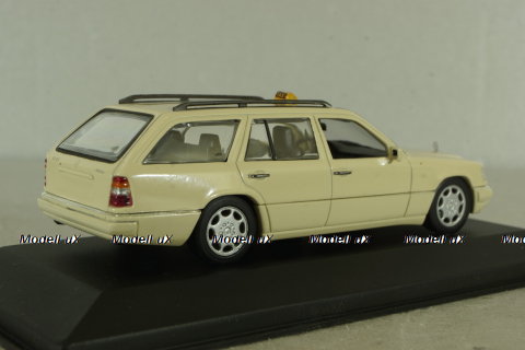 Mercedes E220 Disel (S124) Taxi 1994, beige, 430033596, Minichamps 1:43