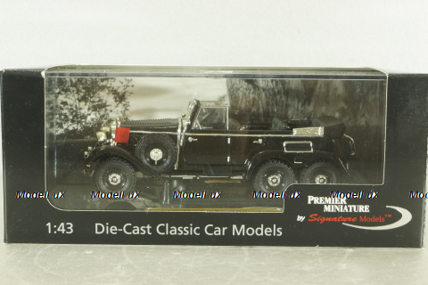 Mercedes G4 (W31) cabriolet 6x6 1938, black, PM43706B, Signature Models 1:43