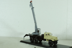 КРАЗ-255Б1 КС-3575 Автокран бежевый/серый, SSM1184, SSM 1:43