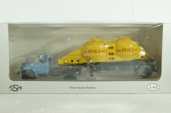 ЗИЛ-130В1 с полуприцепом-муковозом К4-АМГ, SSM7035, SSM 1:43