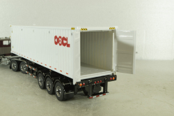 Western Star 4900 SF day cab with 40' dry goods sea container, red/white, 71064, Diecast Masters 1:50