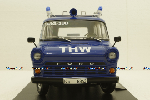 Ford Transit "THW Cologne" 1965 with roof rack, KKDC180468, KK-Scale 1:18