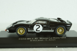Ford GT40 MK II Sieger 24h Le Mans 1966 McLaren/Amon, LM1966, IXO 1:43