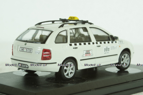Skoda Fabia, taxi Praha, white,  143AXB-0145, Abrex 1:43