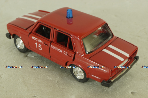 Ваз-2107, Пожарный, Агат 1:43