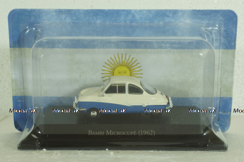 Bambi Microcoupe 1962 white/blue, Altaya 1:43