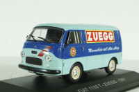 Fiat 1100 T van Zuegg year 1961 turquoise/blue, Altaya 1:43