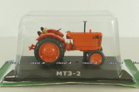 МТЗ-2 трактор 1954, красный, ТРАКТОРЫ история,люди,машины (Hachette) №13 1:43