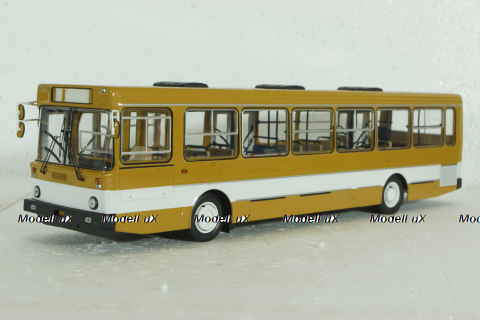 Лиаз-5256, охра с белой полосой, DEMPRICE 1:43 