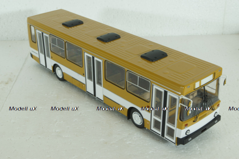 Лиаз-5256, охра с белой полосой, DEMPRICE 1:43 