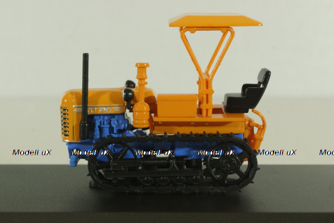 ДТ-20 гусеничный 1958, оранжевый, трактор, оранж/син., ТРАКТОРЫ история,люди,машины (Hachette) №71 1:43