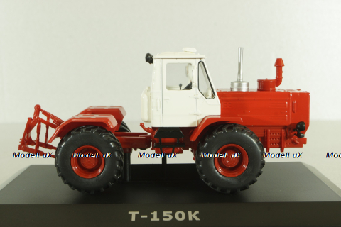 Т-150К трактор 1971, красный, ТРАКТОРЫ история,люди,машины (Hachette) №127 1:43 с журналом