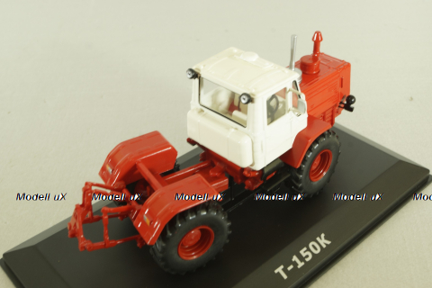 Т-150К трактор 1971, красный, ТРАКТОРЫ история,люди,машины (Hachette) №127 1:43 с журналом