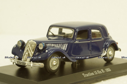 Citroen Traction 15 Six H 1955, dark blue, Atlas 1:43