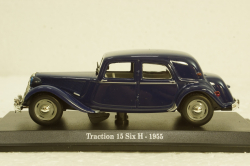 Citroen Traction 15 Six H 1955, dark blue, Atlas 1:43