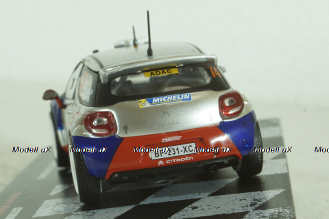 Citroen DS3 RRC #74, Rally Germany 2013, Robert Kubica/Maciej Baran,  Vencedores de Rally #23, Altaya 1:43 ( Чешская Серия) с журналом!