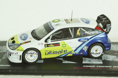 Ford Focus RS WRC #4, Rally Cyprus 2005, Roman Kresta/Jan Mozny, Vencedores de Rally #12, Altaya 1:43 ( Чешская Серия) с журналом!