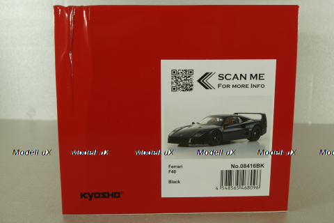 Ferrari F40 black, 1987, 08416BK, Kyosho 1:18