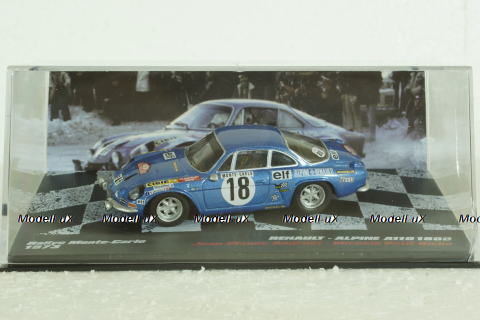 Renault Alpine A110 1800 #18, Rally Monte Carlo 1973, J.C.Andruet/M. Petit Biche, Vencedores de Rally , Altaya 1:43