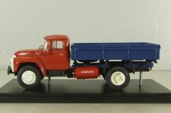 Зил-138 бортовой, газобаллонный 1960, красный/синий, Pegas Models 1:43